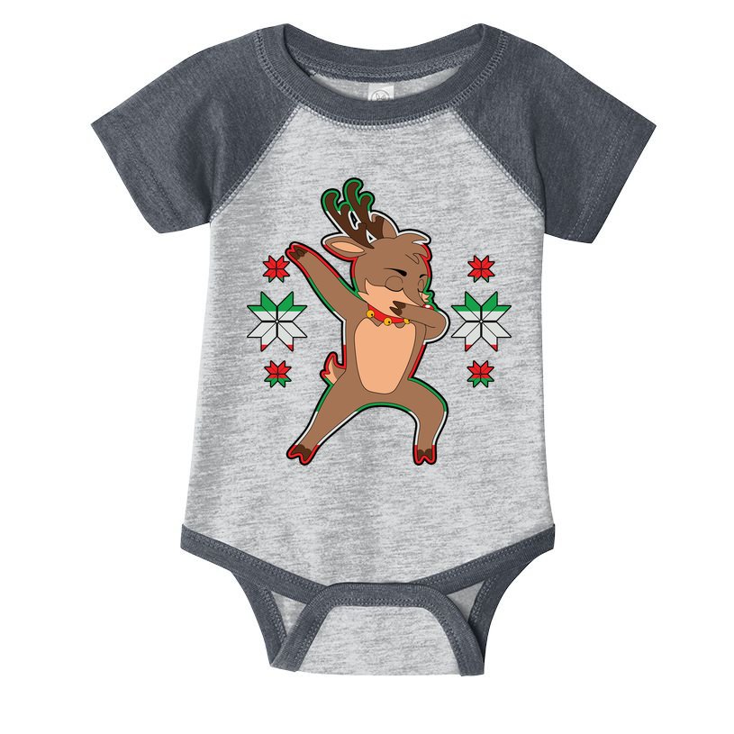 Dabbing Reindeer Infant Baby Jersey Bodysuit