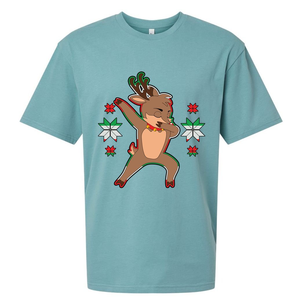 Dabbing Reindeer Sueded Cloud Jersey T-Shirt