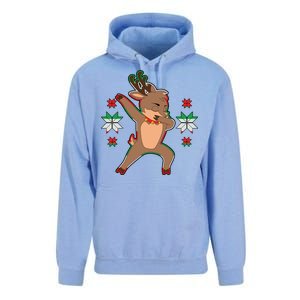 Dabbing Reindeer Unisex Surf Hoodie