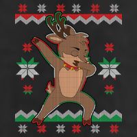 Dabbing Reindeer Ugly Christmas Cool Comfort Performance Bucket Hat