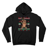 Dabbing Reindeer Ugly Christmas Hoodie