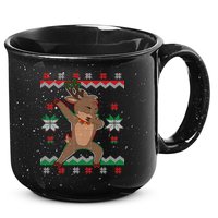 Dabbing Reindeer Ugly Christmas 15oz Campfire Ceramic Mug