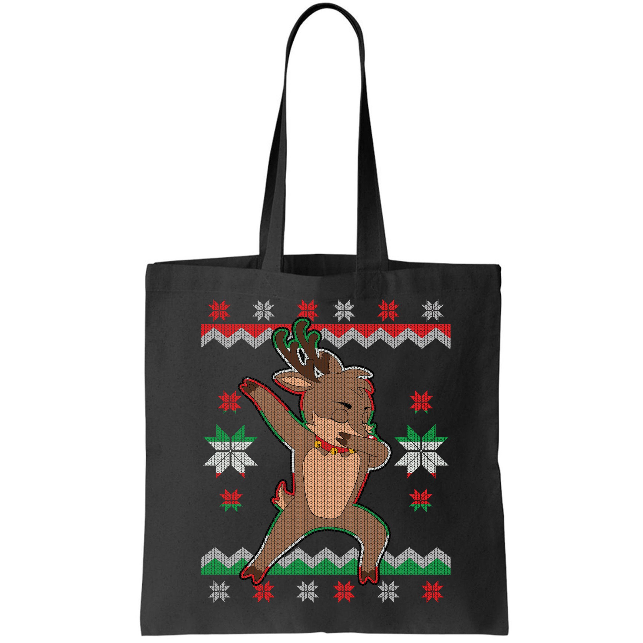 Dabbing Reindeer Ugly Christmas Bag