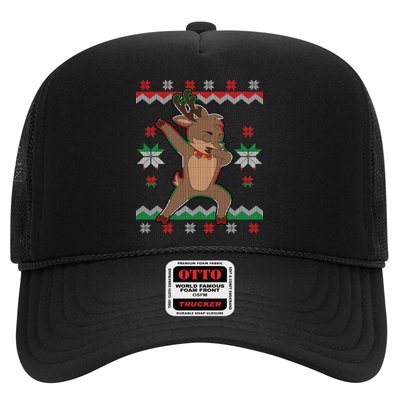 Dabbing Reindeer Ugly Christmas Trucker Hat
