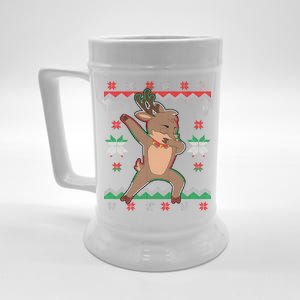 Dabbing Reindeer Ugly Christmas Beer Stein