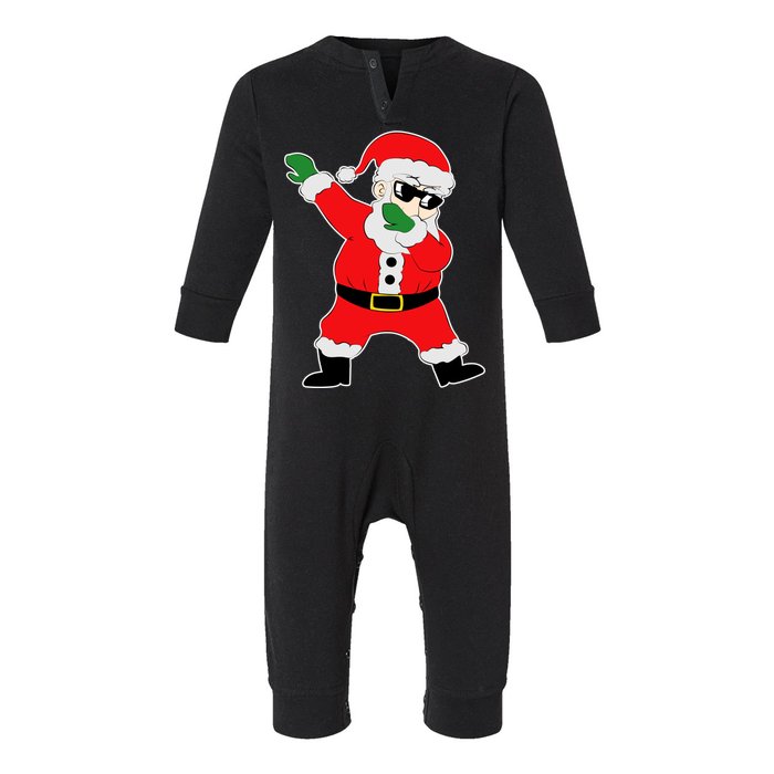 Dabbing Santa Infant Fleece One Piece