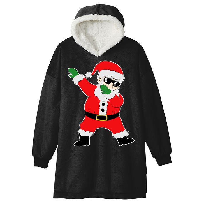 Dabbing Santa Hooded Wearable Blanket