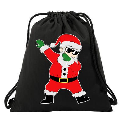 Dabbing Santa Drawstring Bag