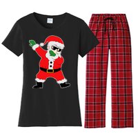 Dabbing Santa Women's Flannel Pajama Set