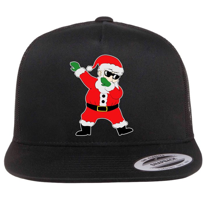 Dabbing Santa Flat Bill Trucker Hat