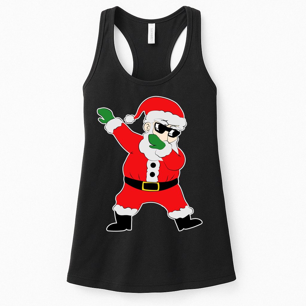 Dabbing Santa Womens Tank Top