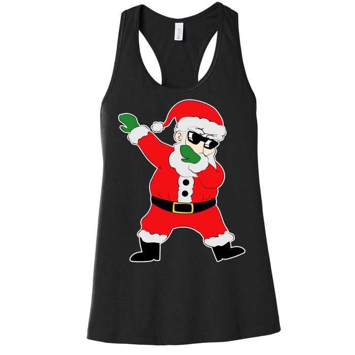 Dabbing Santa Women's Racerback Tank