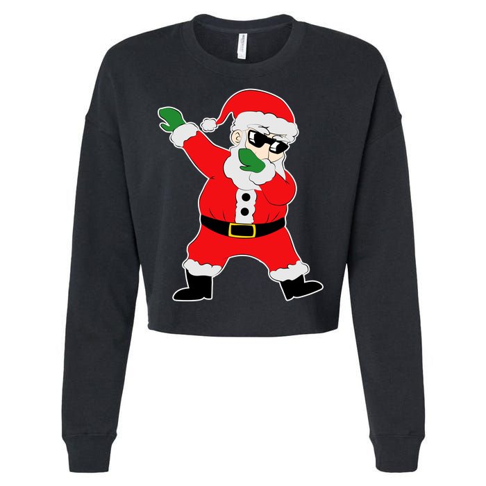 Dabbing Santa Cropped Pullover Crew