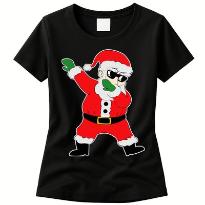 Dabbing Santa Womens T-Shirt
