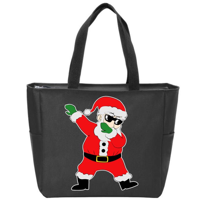 Dabbing Santa Zip Tote Bag