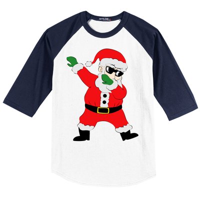 Dabbing Santa Baseball Sleeve Shirt