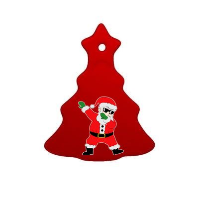 Dabbing Santa Ceramic Tree Ornament