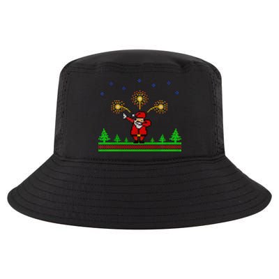 Dabbing Santa 8-Bit Ugly Christmas Cool Comfort Performance Bucket Hat