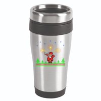 Dabbing Santa 8-Bit Ugly Christmas 16oz Travel Tumbler