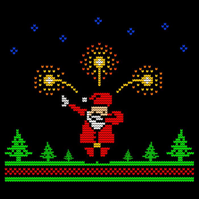 Dabbing Santa 8-Bit Ugly Christmas 16oz Travel Tumbler