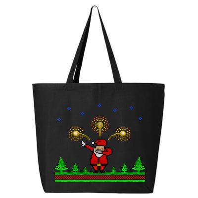 Dabbing Santa 8-Bit Ugly Christmas 25L Jumbo Tote