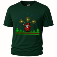 Dabbing Santa 8-Bit Ugly Christmas Performance Shirt