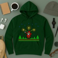 Dabbing Santa 8-Bit Ugly Christmas Hoodie