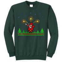 Dabbing Santa 8-Bit Ugly Christmas Sweatshirt