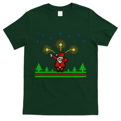 Dabbing Santa 8-Bit Ugly Christmas T-Shirt