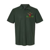 Dabbing Santa 8-Bit Ugly Christmas Softstyle Adult Sport Polo