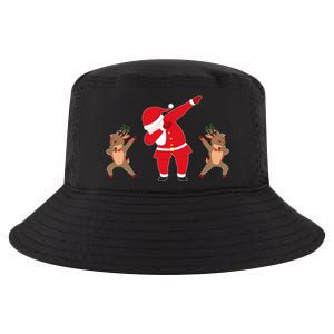 Dabbing Santa And Reindeer Funny Christmas Cool Comfort Performance Bucket Hat