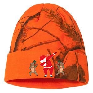 Dabbing Santa And Reindeer Funny Christmas Kati Licensed 12" Camo Beanie