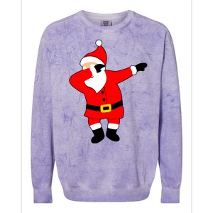 Dabbing Santa Christmas Colorblast Crewneck Sweatshirt