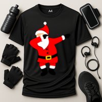 Dabbing Santa Christmas Cooling Performance Crew T-Shirt