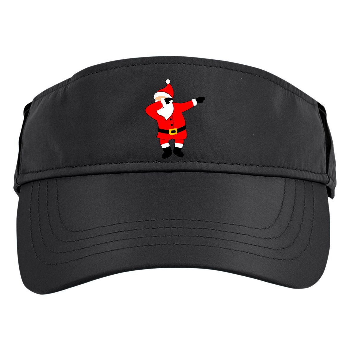Dabbing Santa Christmas Adult Drive Performance Visor