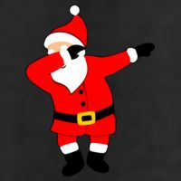 Dabbing Santa Christmas Adult Drive Performance Visor