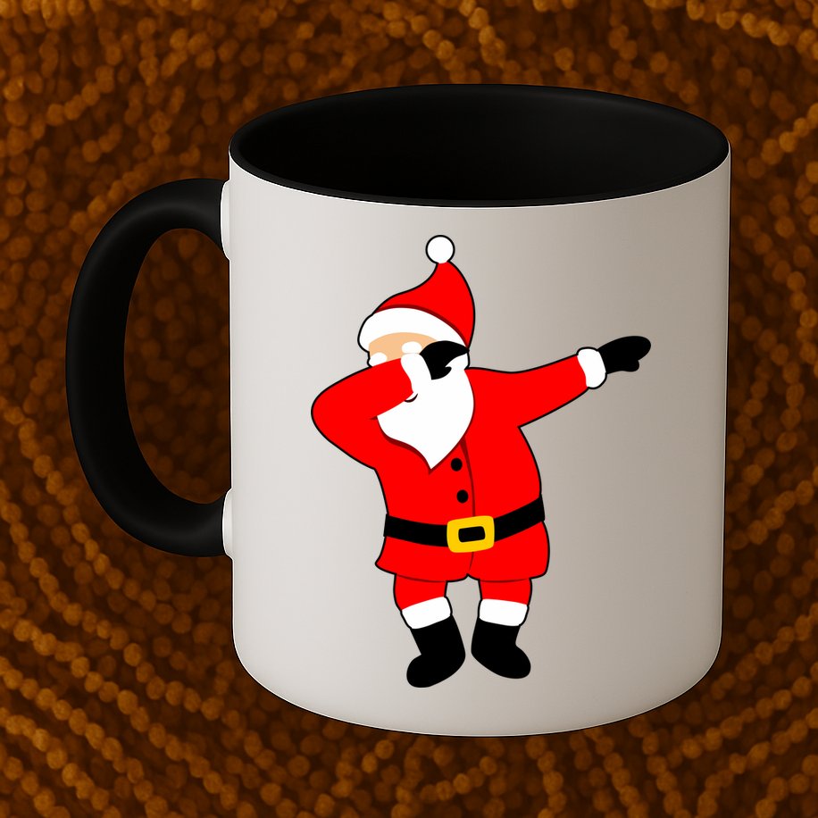 Dabbing Santa Christmas Mug