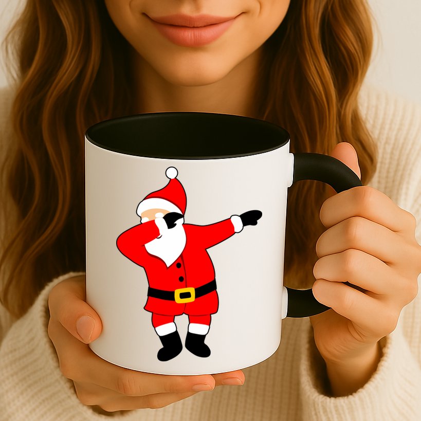 Dabbing Santa Christmas Mug