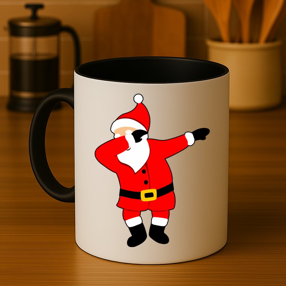 Dabbing Santa Christmas Mug