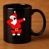 Dabbing Santa Christmas 11oz C Handle Ceramic Mug