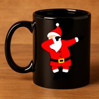 Dabbing Santa Christmas 11oz C Handle Ceramic Mug