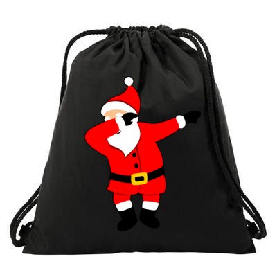 Dabbing Santa Christmas Drawstring Bag