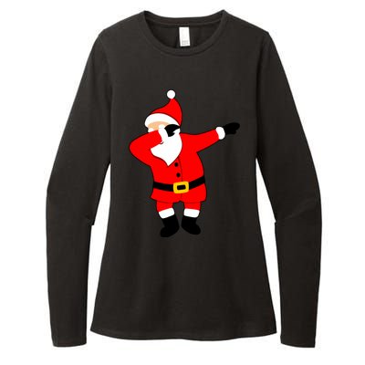 Dabbing Santa Christmas Womens CVC Long Sleeve Shirt