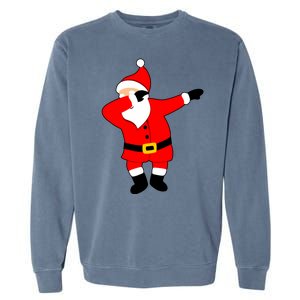 Dabbing Santa Christmas Garment-Dyed Sweatshirt