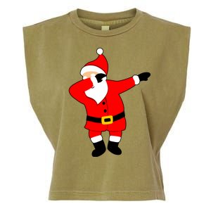 Dabbing Santa Christmas Garment-Dyed Women's Muscle Tee