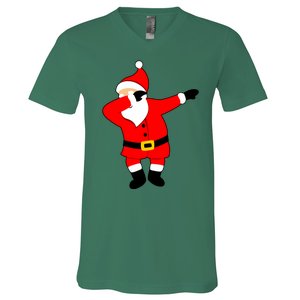 Dabbing Santa Christmas V-Neck T-Shirt