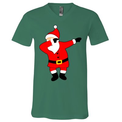 Dabbing Santa Christmas V-Neck T-Shirt
