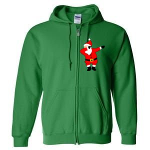 Dabbing Santa Christmas Full Zip Hoodie