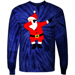 Dabbing Santa Christmas Tie-Dye Long Sleeve Shirt