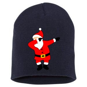 Dabbing Santa Christmas Short Acrylic Beanie